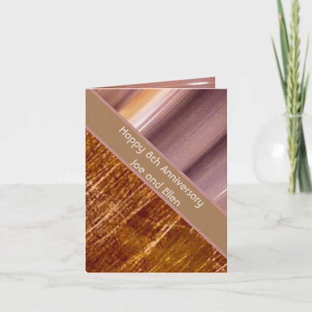 Jubiläum, Bronze und Töpferei Karte (Vorderseite)