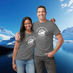 Jubiläum Cruise Ocean Blue Personalize T - Shirt