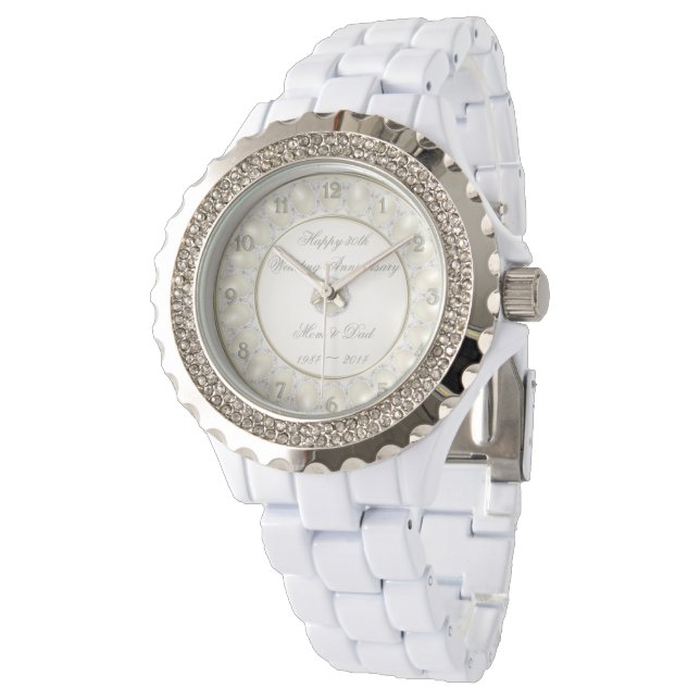 Jubiläum der 30. Hochzeit Armbanduhr (Schrägansicht)