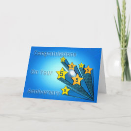 Jubiläum der Angestellten Anpassbare Shooting Star Karte