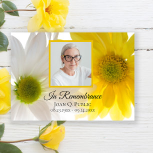Jubiläum der Blume des Gelben und Weißen Daisy Einladung
