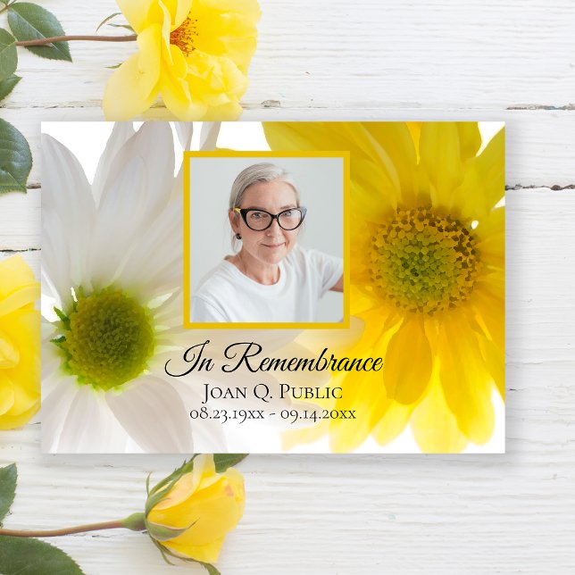 Jubiläum der Blume des Gelben und Weißen Daisy Einladung (Von Creator hochgeladen)