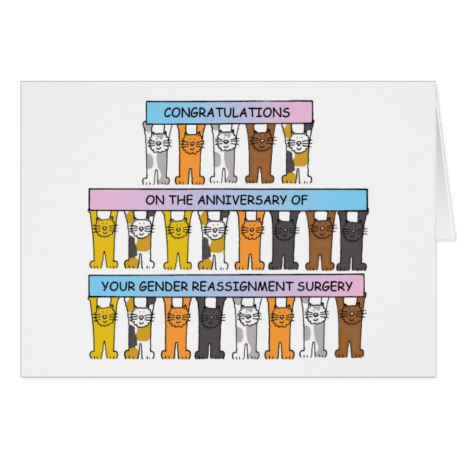 Jubiläum der Geschlechterumsetzung Glückwunsch (Vorderseite (Horizontal))