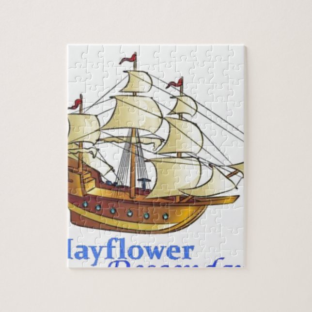Jubiläum der Mayflower Descendant Segelschiff (Vertikal)