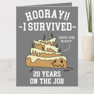 Jubiläum der Mitarbeiterbewertung Karte