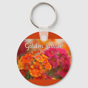 Jubiläum der Nonnen-50. --Blumenmuster-Geschenke Schlüsselanhänger