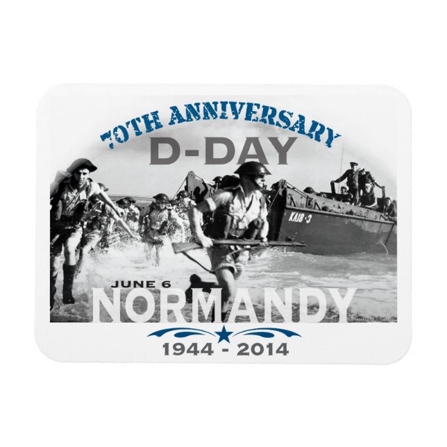 Jubiläum der Normandie zum 70. Magnet (Horizontal)
