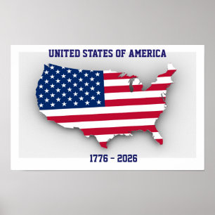 JUBILÄUM DER VEREINIGTEN STAATEN VON AMERIKA 1776- POSTER