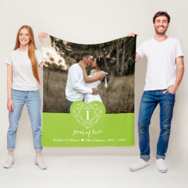 Jubiläum des 1. Hochzeitstils Fleecedecke