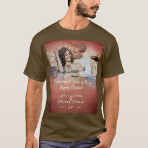 Jubiläum des Fotos für benutzerdefinierte Rose T-Shirt