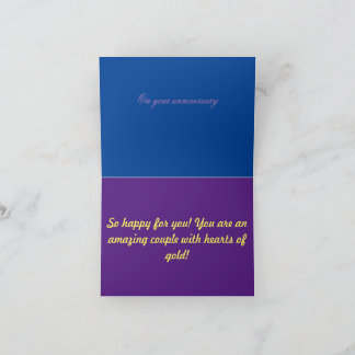 Jubiläum des Goldes Karte