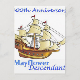Jubiläum des Schiffes Mayflower Descendant Postkarte