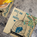 Jubiläum des Vogelkäfig-Holzkörnbaums Fliese<br><div class="desc">Chickadee Birdcage Wood Grain Jubiläum Tiles</div>