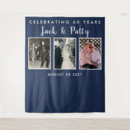 Jubiläum Foto Collage Hintergrund Banner Wandteppich