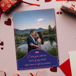 Jubiläum Foto Modernes Angebot für elegante Liebe Karte