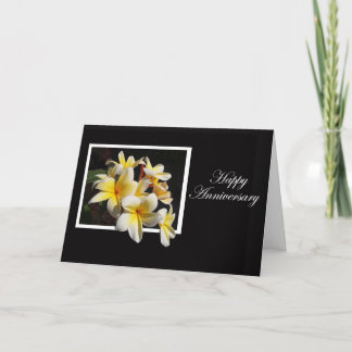 Jubiläum Frangipani Karte