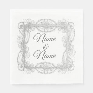 Jubiläum, Hochzeit, Besondere Anlass personalisier Serviette