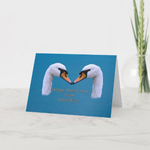 Jubiläum, Hochzeit, Von uns beiden Karte