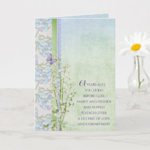 Jubiläum Lily of the Valley Bouquet Karte