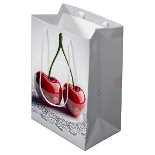 Jubiläum Maraschino Cherries an der Spitze Mittlere Geschenktüte