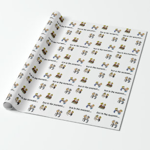 Jubiläum Niedliches Paar 🎉 gemeinsam erwachsen Ca Geschenkpapier