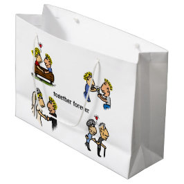 Jubiläum Niedliches Paar 🎉 gemeinsam erwachsen Ca Große Geschenktüte