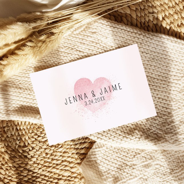 Jubiläum oder Hochzeit von Watercolor Pink Karte (Von Creator hochgeladen)