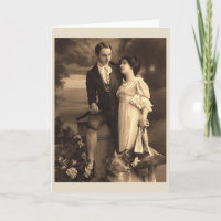 Jubiläum oder Hochzeitskarte für viktorianische Li