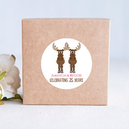 Jubiläum Partys Funny Favor Custom Runder Aufkleber