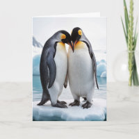 Jubiläum Pinguin Couple on Iceberg