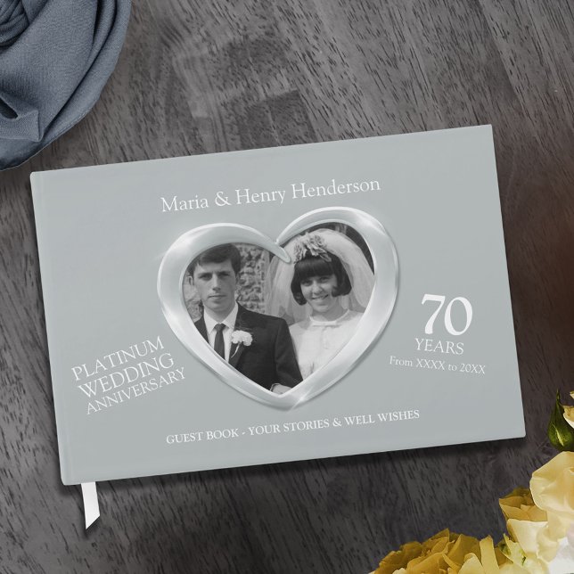 Jubiläum Platin Hochzeit Foto Herzen 70 Jahre Gästebuch (Von Creator hochgeladen)
