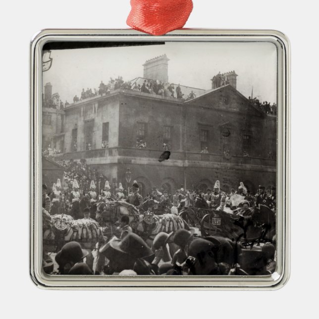 Jubiläum-Prozession in Whitehall, 1887 Ornament Aus Metall (Vorne)
