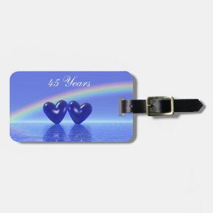 Jubiläum Sapphire Hearts Gepäckanhänger