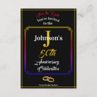 Jubiläum & Save the Date - Name und Datum -