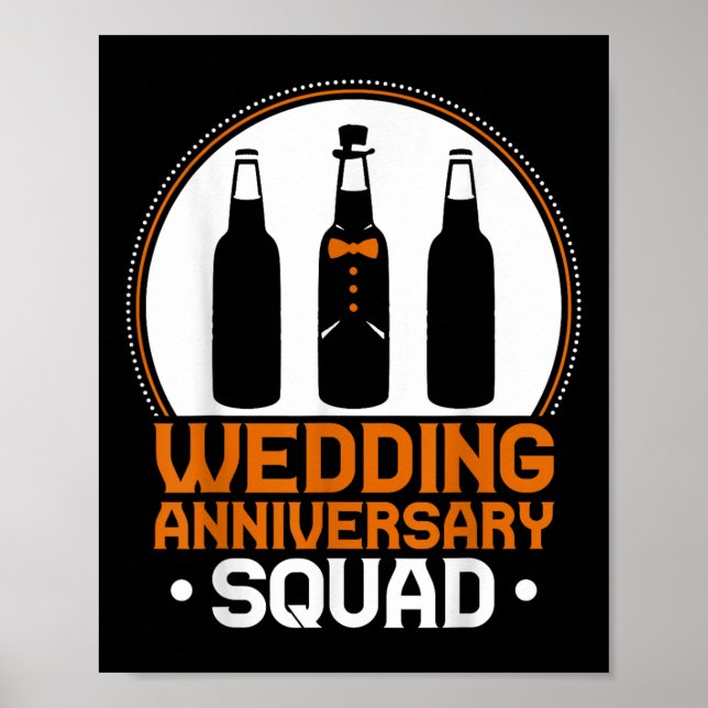 Jubiläum Squad Funny Drink Lover Bri Poster (Vorne)