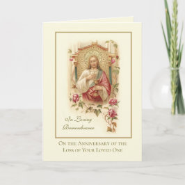 Jubiläum Tod liebte ein heiliges Herz Jesus Karte