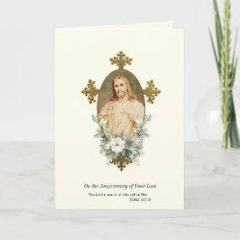 Jubiläum Tod Love Heiliges Herz Jesus Karte