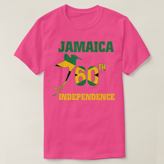 Jubiläum von Jamaika Der Hummingbird Indepeden T-Shirt (Design vorne)