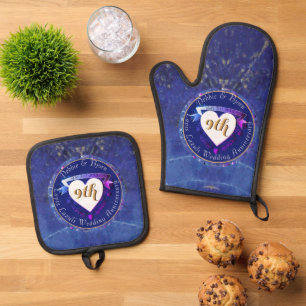 Jubiläum von Lapis Ofenhandschuh & Topflappen-Set