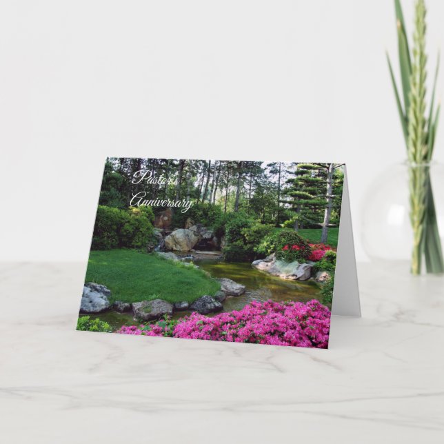 Jubiläum von Pastor Karte (Vorderseite)