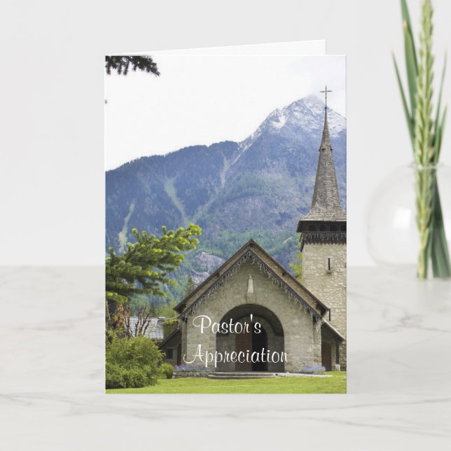 Jubiläum von Pastor Karte (Vorderseite)