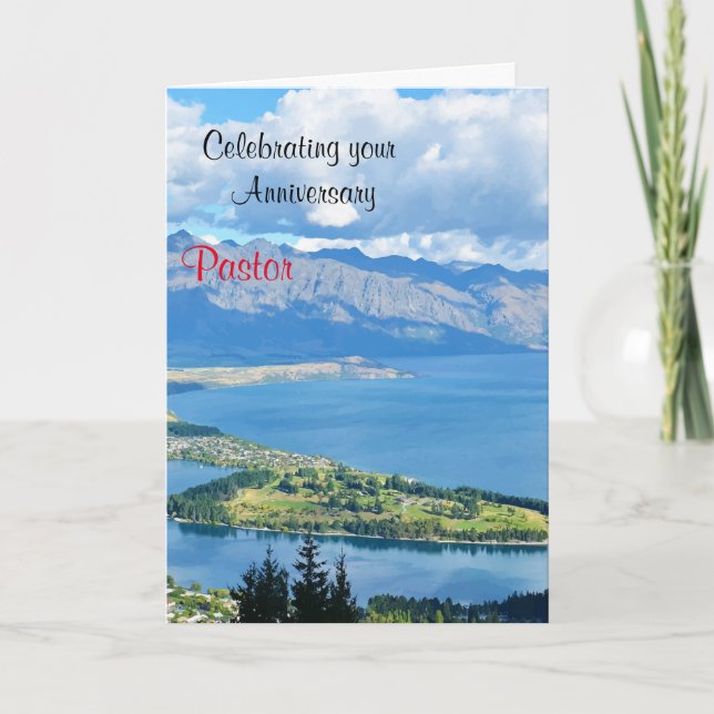 Jubiläum von Pastor Karte (Vorderseite)