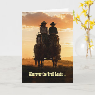 Jubiläums Country Western Cowgirl Cowboy Trail Karte