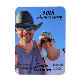 Jubiläums-Foto-Kreuzfahrt Urlaub Personalisieren Magnet