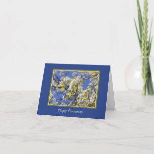 Jubiläums-Kirschblüten-Karte Karte