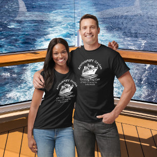 Jubiläums-Kreuzfahrt Schwarzes Personalisiertes T- T-Shirt