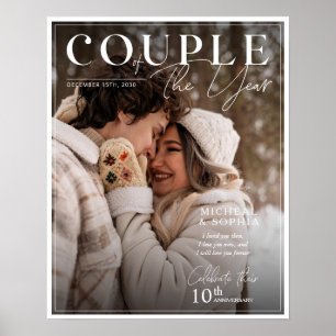 Jubiläums-Magazin-Foto-Cover Personalisierter Post Poster