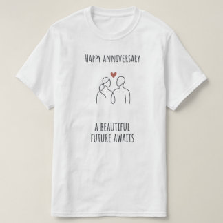 Jubiläums Zukunft Wartet – Modernes Unisex T‑Shirt T-Shirt