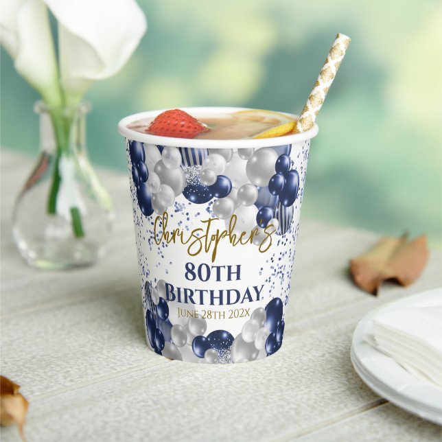 Jubiläumsballons der 80. pappbecher (In Situ)