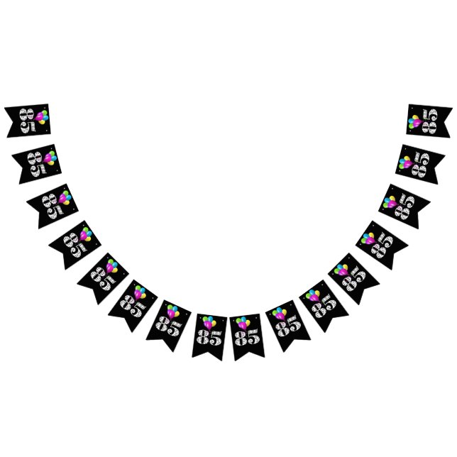 Jubiläumsballons Wimpelkette (Alle)